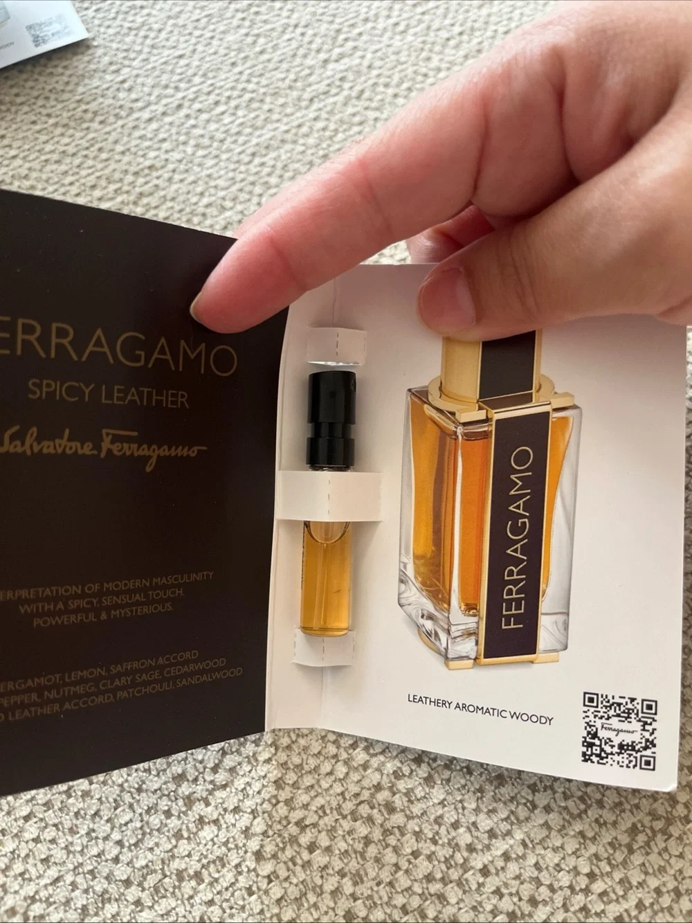 6X Salvatore Ferragamo Spicy Leather FOR HIM .05 FL OZ SAMPLE SIZE PACK OF 6
